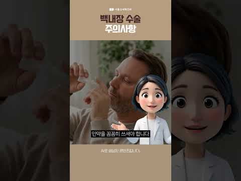 백내장 수술, 주의사항! 필독! #백내장 #서울신세계안과 #김유나원장님
